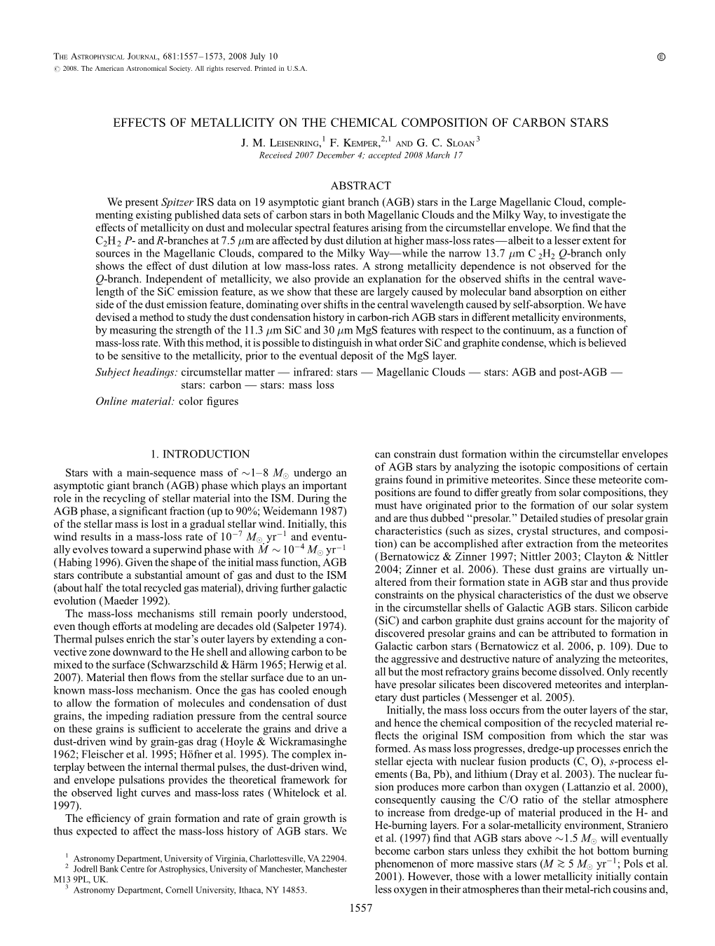 Effects of Metallicity on the Chemical Composition of Carbon Stars J