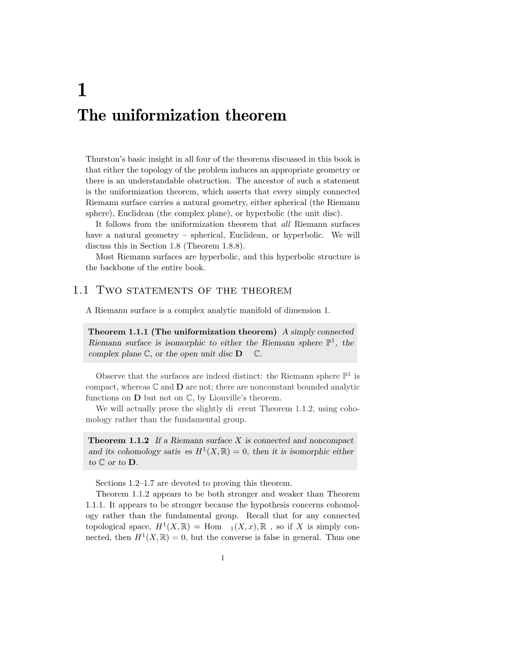 The Uniformization Theorem