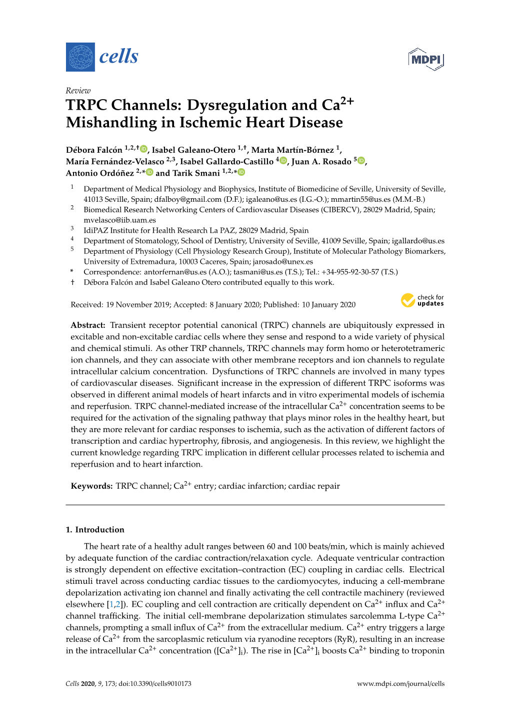 TRPC Channels: Dysregulation and Ca2+ Mishandling in Ischemic Heart Disease