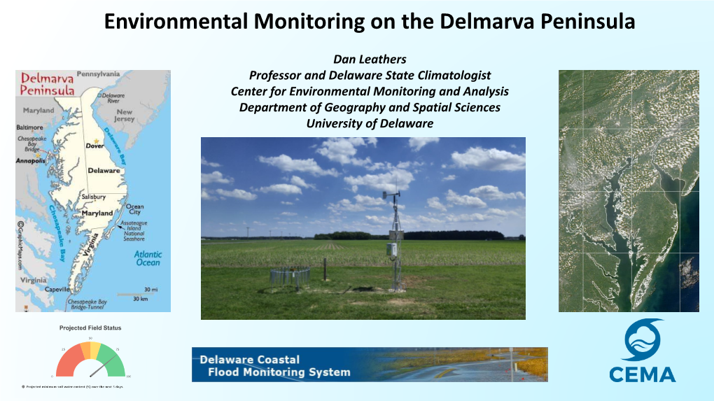 Environmental Monitoring on the Delmarva Peninsula