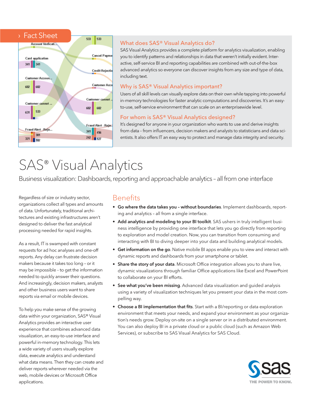 SAS® Visual Analytics