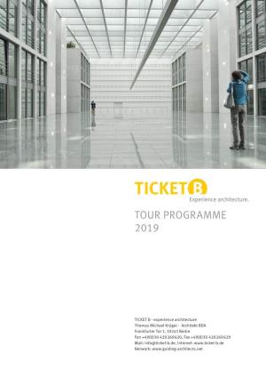 Tour Programme 2019