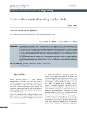 Lunar Surface Exploration Using Mobile Robots