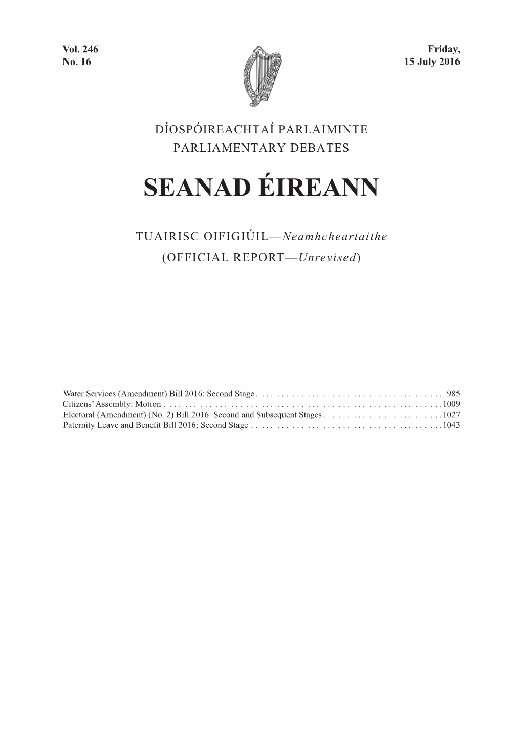 Seanad Éireann