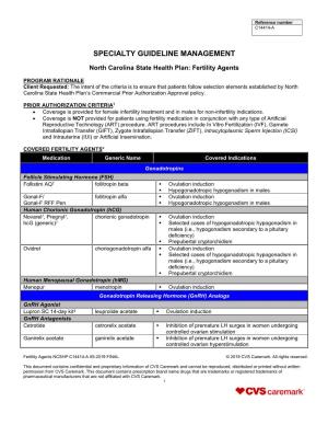 Specialty Guideline Management