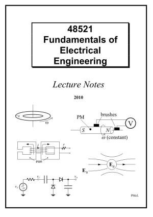 48521 Fundamentals of Electrical Engineering Lecture Notes