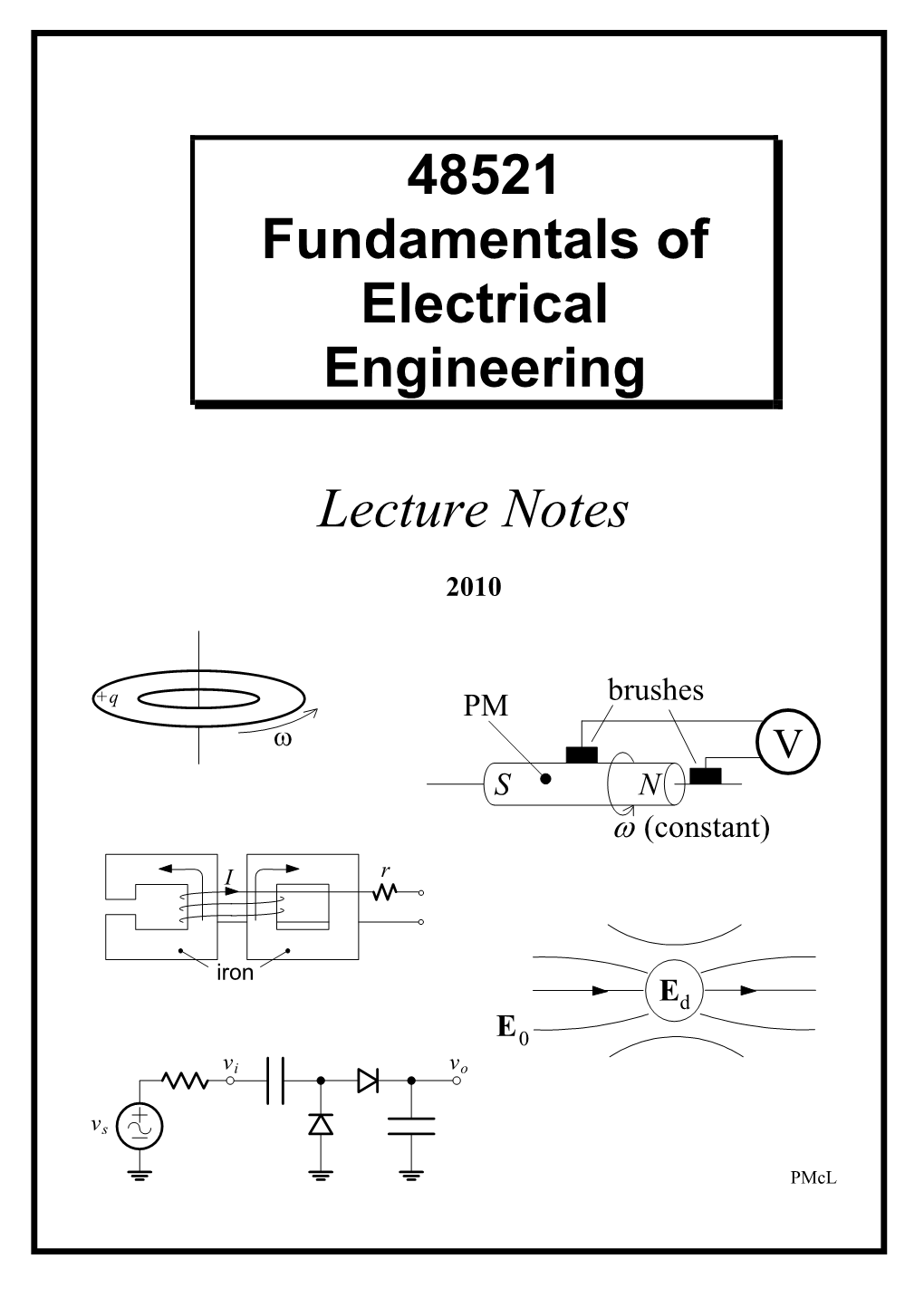 48521 Fundamentals of Electrical Engineering Lecture Notes