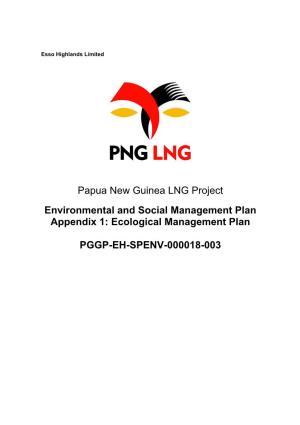 Papua New Guinea LNG Project Environmental And
