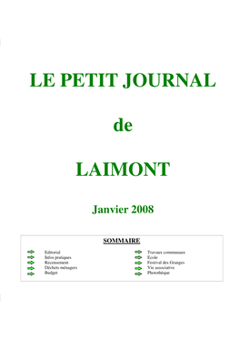Le Petit Journal De Laimont