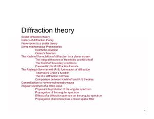 Diffraction Theory
