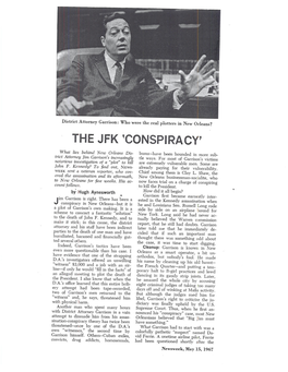 The Jfk 'Conspiracy'