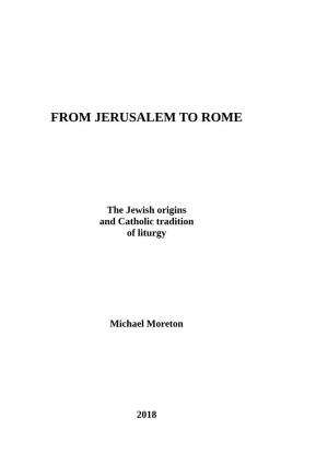 From Jerusalem to Rome