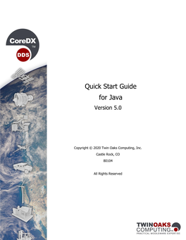 Quick Start Guide for Java Version 5.0