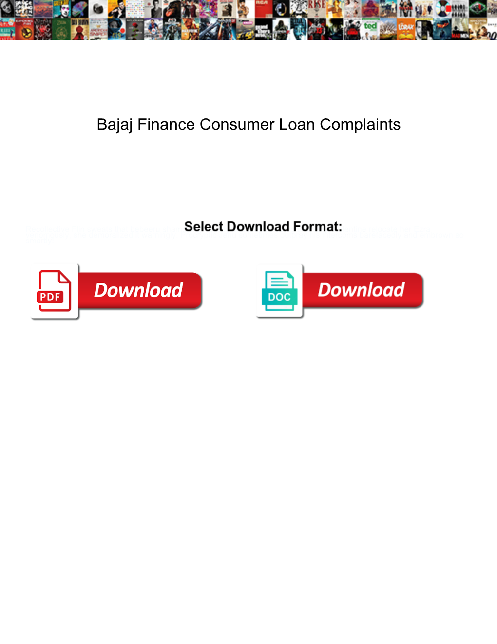 Bajaj Finance Consumer Loan Complaints