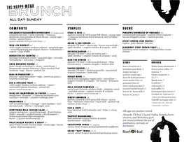 Food + Drink Menu