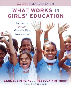 What Works in Girls' Education: Evidence