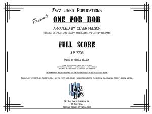 One for Bob Full Score