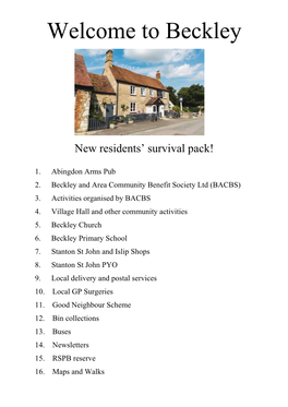 Beckley & Area Community Benefit Society Limited (BACBS)