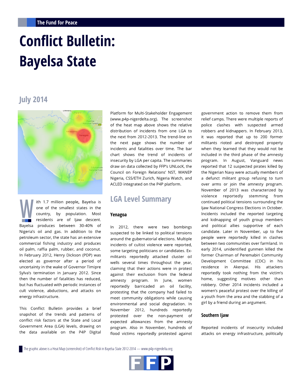 Conflict Bulletin: Bayelsa State