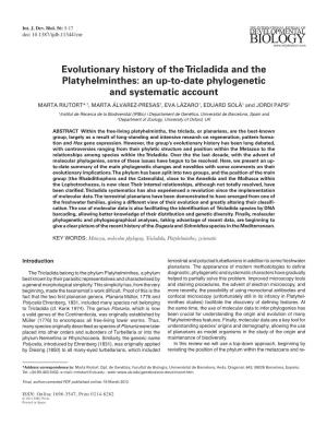 Evolutionary History of the Tricladida and the Platyhelminthes: an Up-To