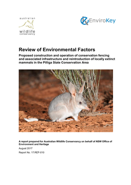 Pilliga State Conservation Area Review of Environmental Factors