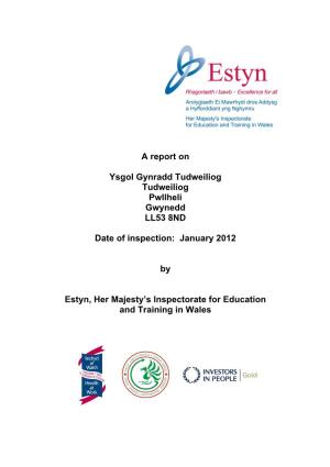 Inspection Report Ysgol Gynradd Tudweiliog ENG 2012