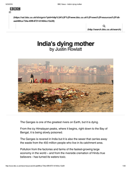 India's Dying Mother