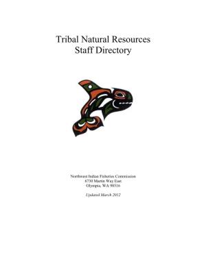 Tribal Natural Resources Staff Directory