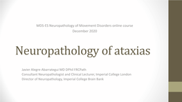 Neuropathology of Ataxias