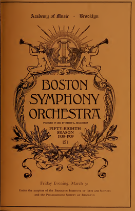 Boston Symphony Orchestra Concert Programs, Season 58,1938-1939, Trip