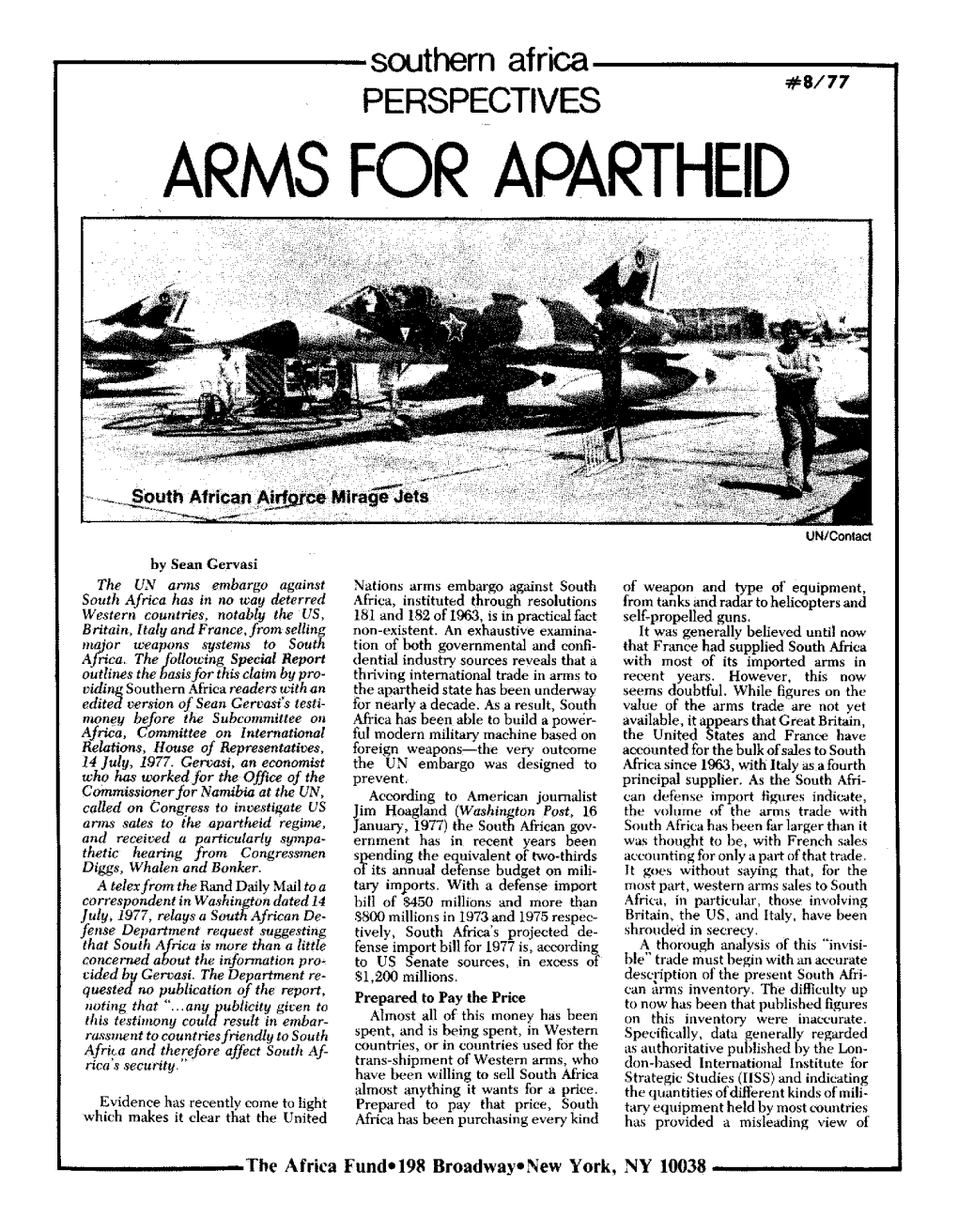 Arms for Apartheid
