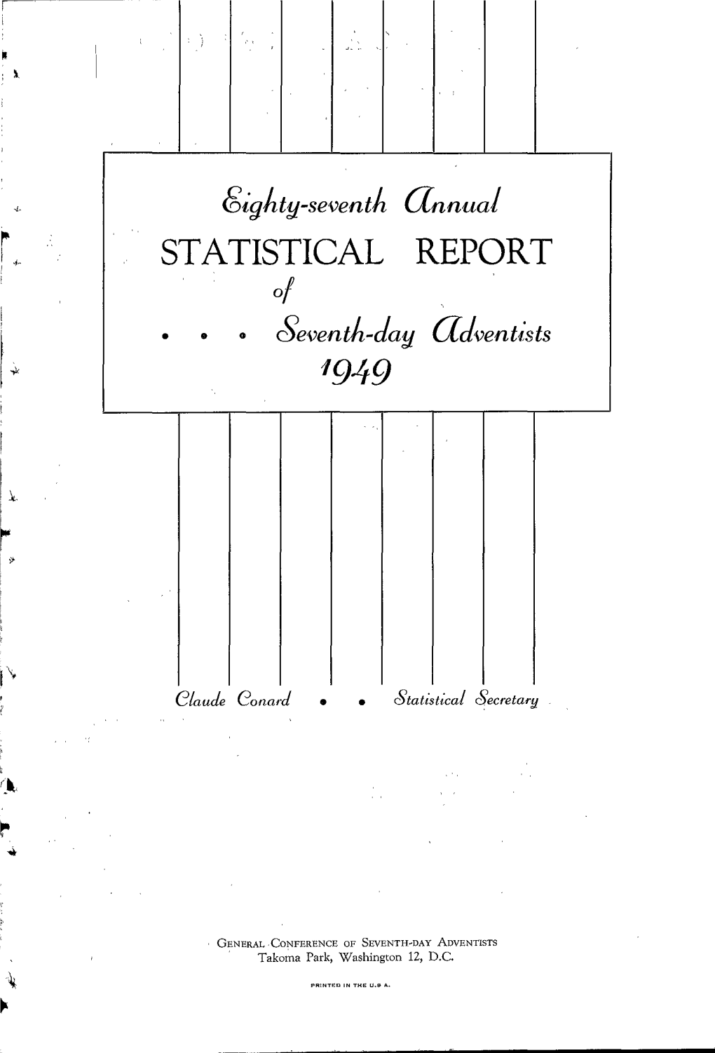 STATISTICAL REPORT of 1949