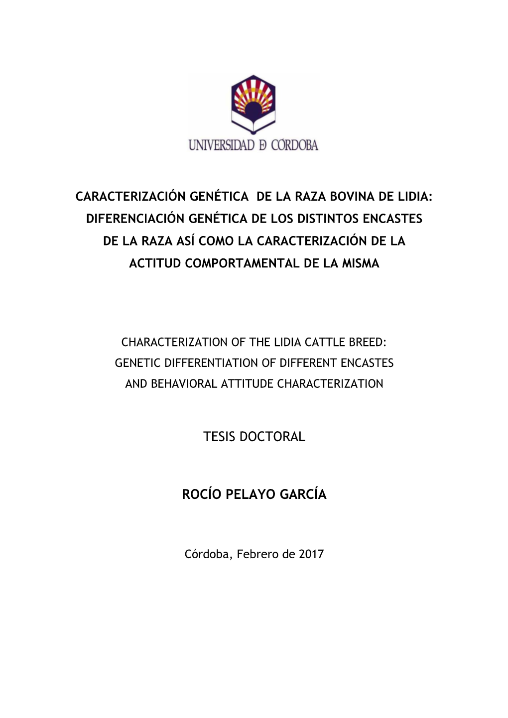 Tesis Doctoral Rocío Pelayo García