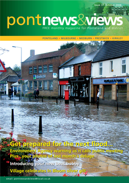 Issue 37 October 2008 Pontnews&Views FREE Monthly Magazine for Ponteland and District