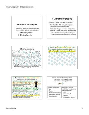 I. Chromatography