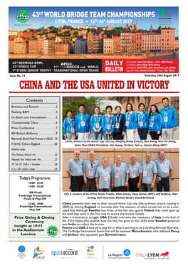 China and the Usa United in Victory
