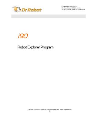 Robot Explorer Program Manual