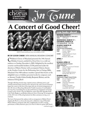 A Concert of Good Cheer!