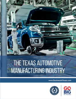 Texas Automotive Manufacturing Industry Report
