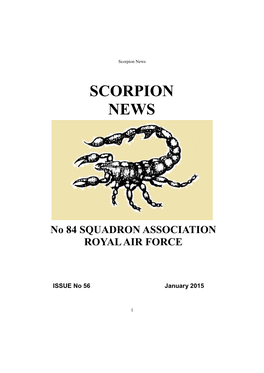 SCORPION NEWS No 84 SQUADRON ASSOCIATION