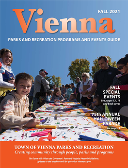 TOWN of VIENNA PARKS and RECREATION Viennafall 2021
