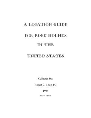 A Location Guide for Rock Hounds in the United States