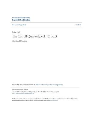The Carroll Quarterly, Vol. 17, No. 3