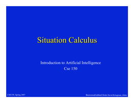 Situation Calculuscalculus