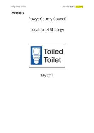 Powys County Council Local Toilet Strategy (May 2019)