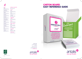 31044 ANT Carton Board Easy Ref Guide.Indd