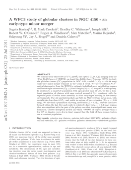 A WFC3 Study of Globular Clusters in NGC 4150-An Early-Type Minor