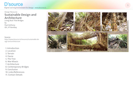 Sustainable Design and Architecture Living Root Tree Bridges by Paul Anthony IDC, IIT Bombay