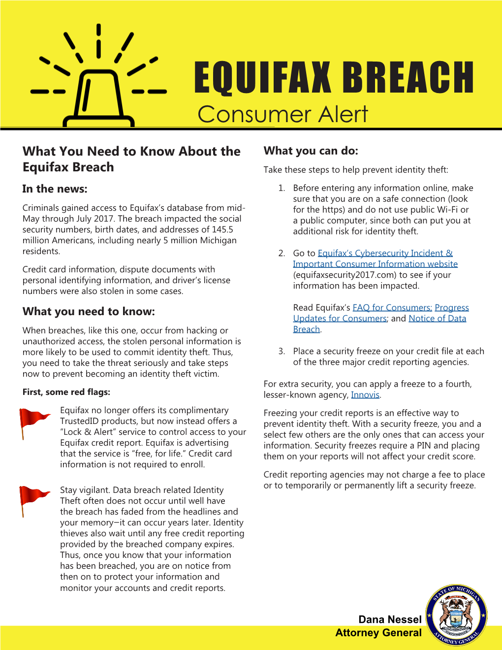 EQUIFAX BREACH Consumer Alert