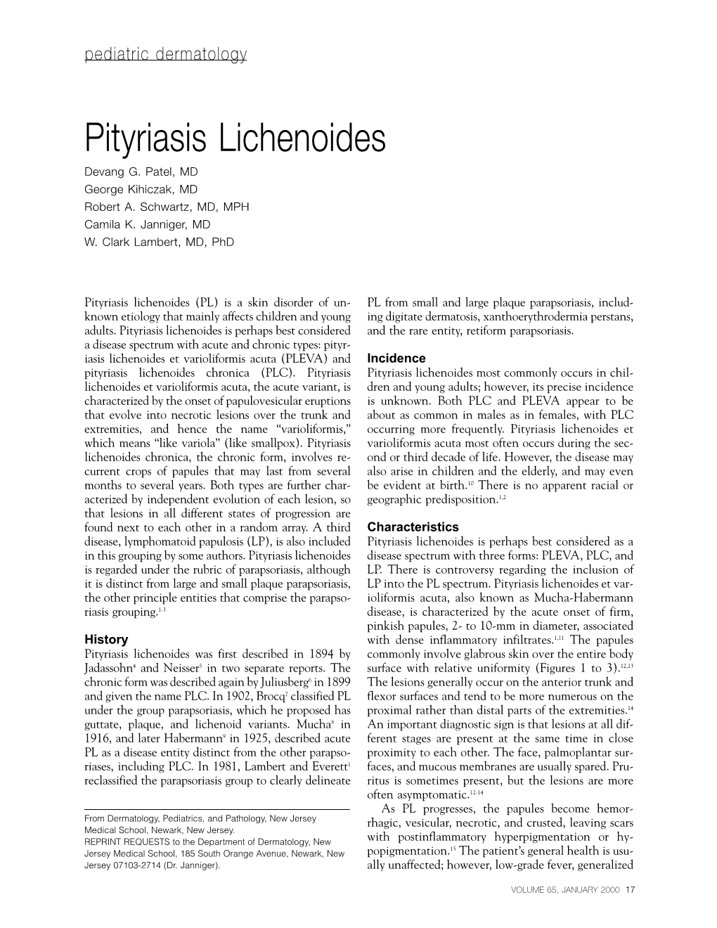 Pityriasis Lichenoides Devang G